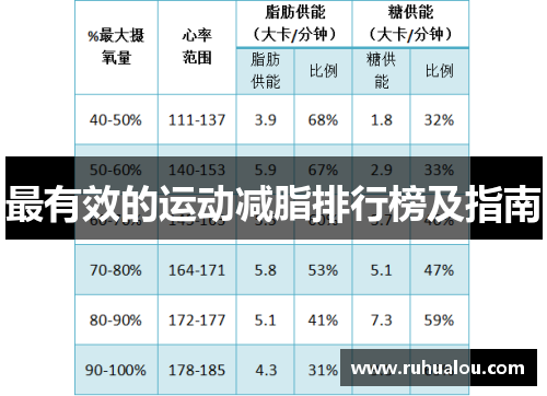 最有效的运动减脂排行榜及指南